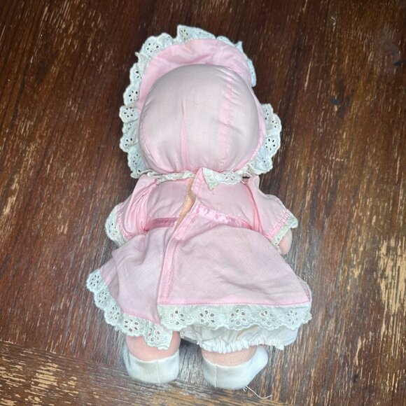 Vintage 1987 Worlds Of Wonder Baby Miss Piggy Little Boppers Plush Doll Pink Dre - Picture 10 of 16